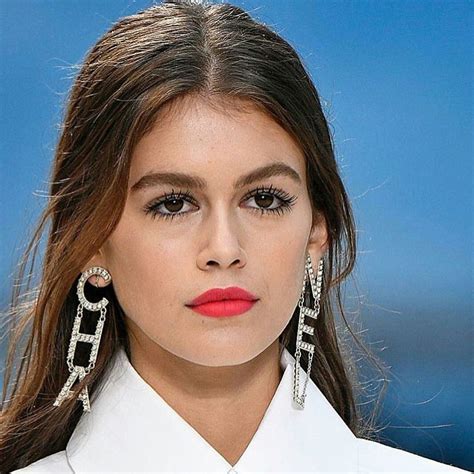 kaia gerber chanel earrings|Kaia Gerber vogue.